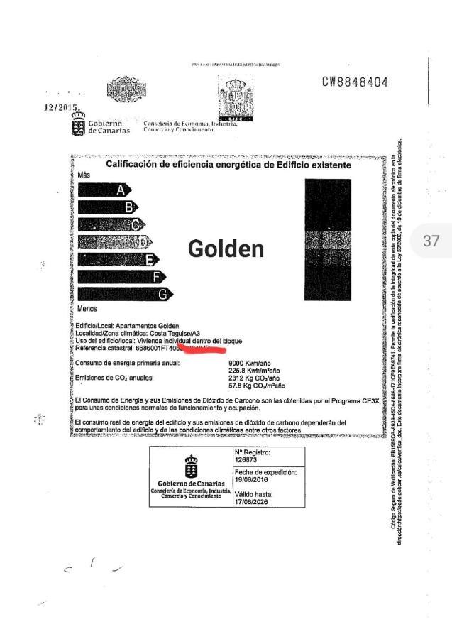 コスタ・テギセVivienda Vacacional Golden Sunアパートメント エクステリア 写真